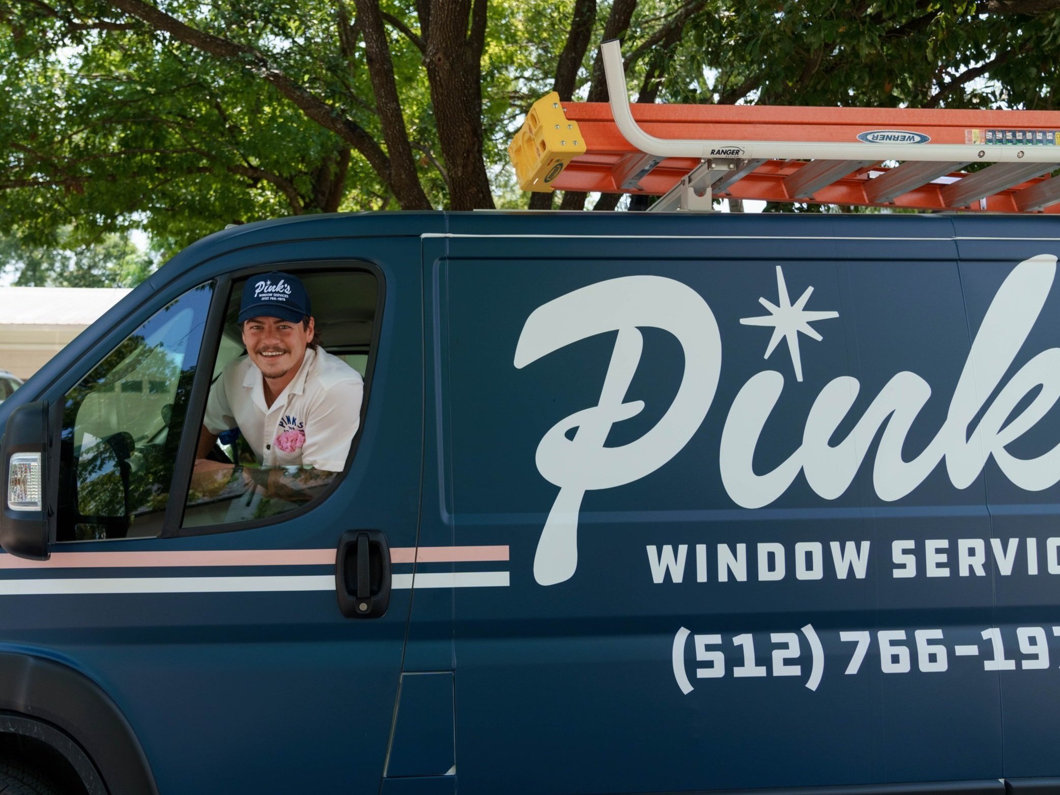 Pink&rsquo;s Windows Austin team member ready to serve their community.