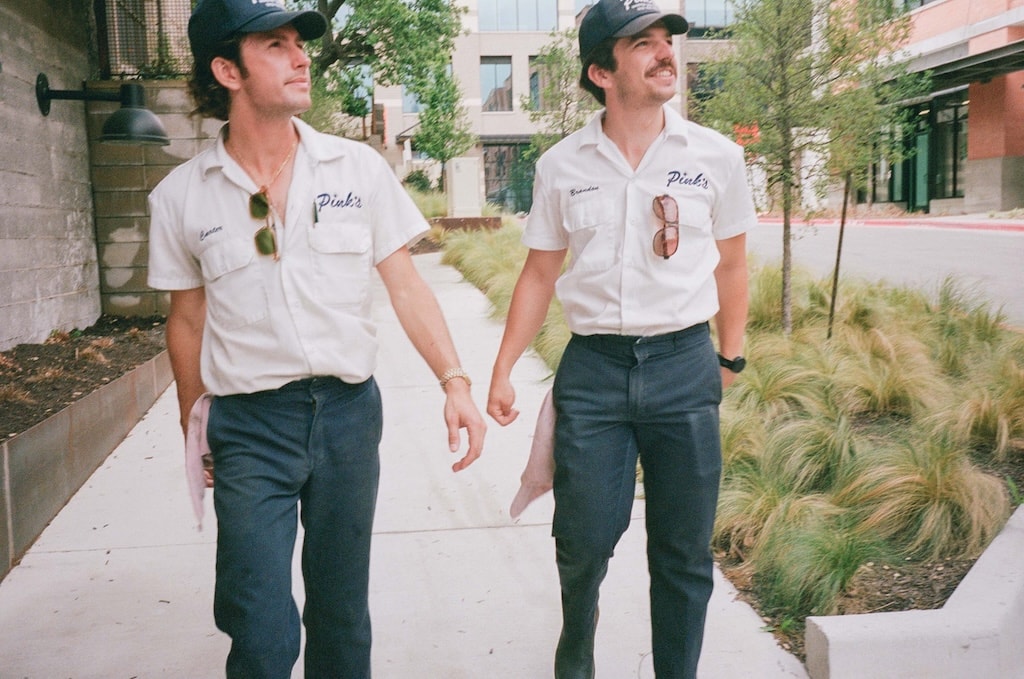 Pink&rsquo;s owners, Brandon and Carter.
