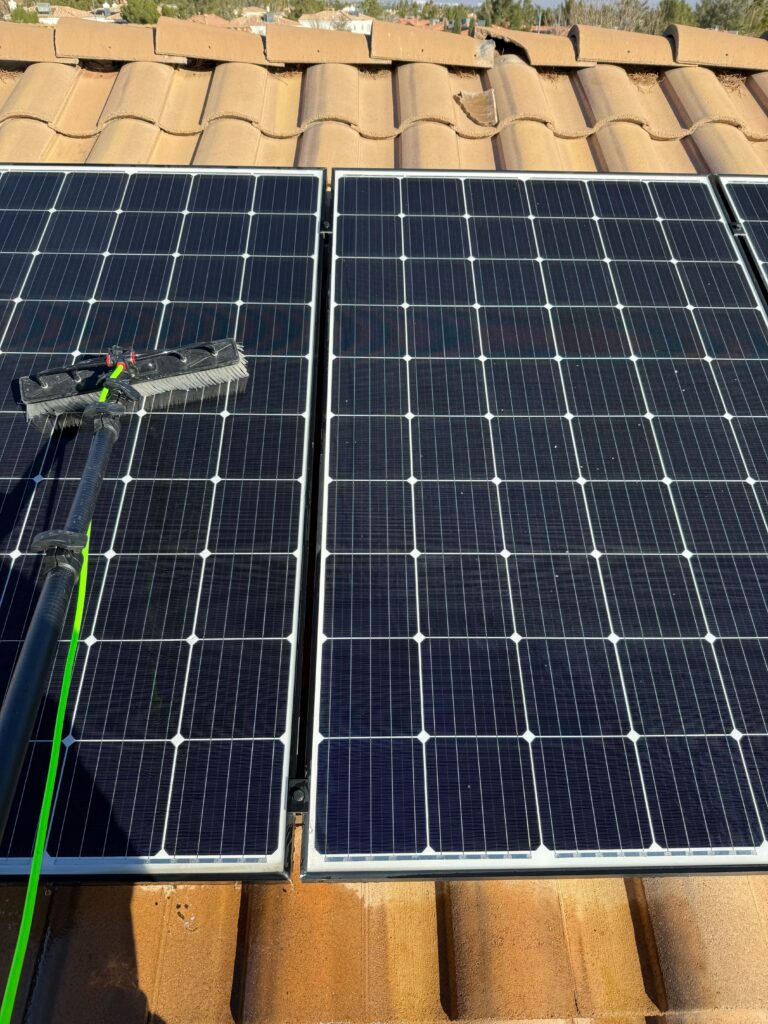 Solar Panel Cleaning by Pink's Windows