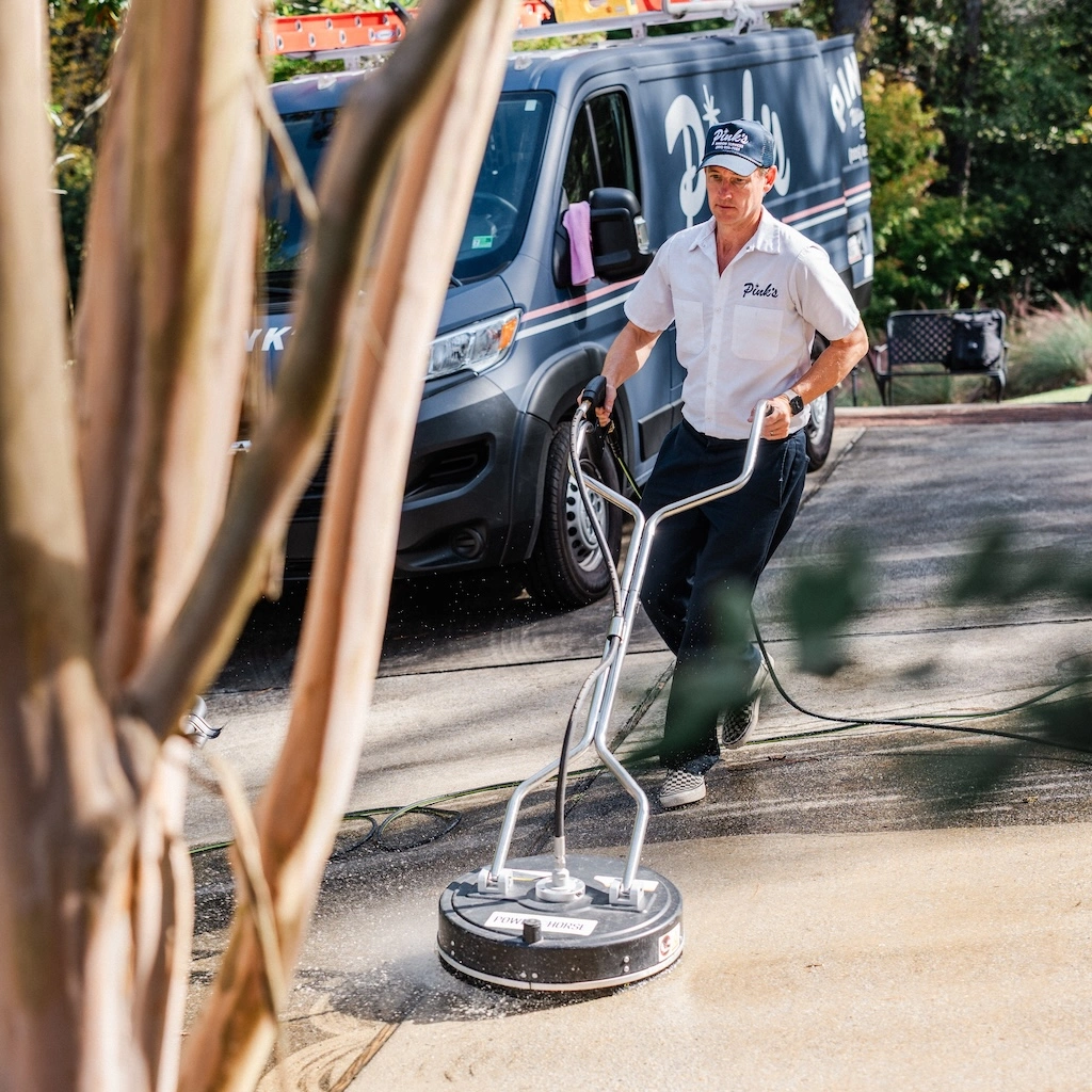 Power Washing at Pink's Window Services